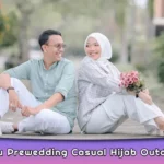 Baju Prewedding Casual Hijab Outdoor